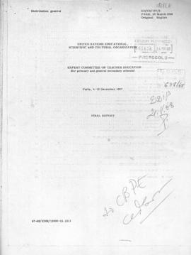 CODI-UNIPER_m1172p01 - Expert Committee on Teacher Education, 1967