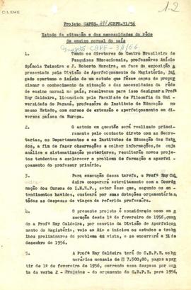 CBPE_m076p14 - Projeto de Pesquisa sobre o Estudo da Situação e das Necessidades da Rede de Ensin...