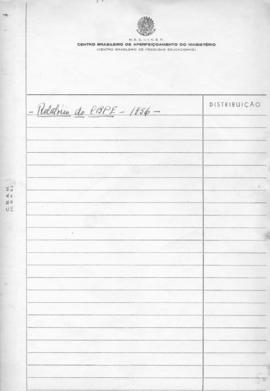 CBPE_m285p01 - Relatórios de Atividades Produzidas e Desenvolvidas no CBPE, 1956