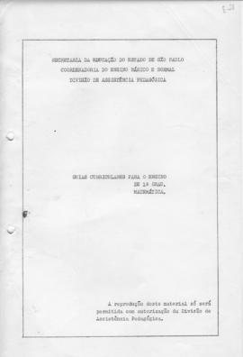CODI-UNIPER_m0582p01 - Guias Curriculares para Ensino de 1º Grau de Matemática