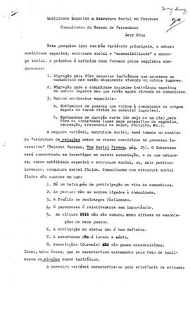 CRPE-PE_m032p03 - Pesquisa “Mobilidade Espacial e Estrutura Social em Pequenas Comunidades do Est...