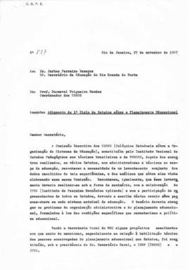 CEOSE-CROSE_m006p01 - Correspondências sobre o 1º Ciclo de Estudos sobre Planejamento Educacional...
