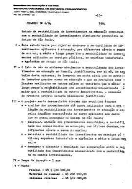 CRPE-SP_m0001p07 - Estudo de Rentabilidade de Investimento na Educação Comparada a Rentabilidade ...
