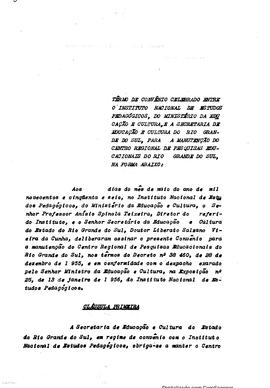 CRPE-RS_m015p01 - Termo de convênio celebrado entre o INEP/MEC e a Secretaria de Educação e Cultu...