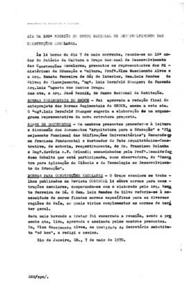 Campanhas de Construções Escolares_m044p01 - Atas de reuniões do Grupo Nacional de Desenvolviment...