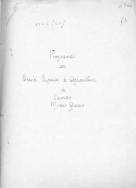 CODI-UNIPER_m0914p01 - Programas da Escola Superior de Agricultura de Minas Gerais, 1946