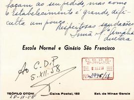 CRPE-MG_m025p02 - Fotografias da Escola Normal e Ginásio São Francisco, 1959