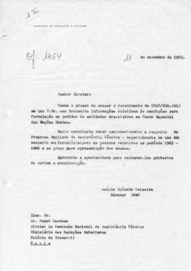 CBPE_m278p03 - Correspondências Enviadas pelo Anísio Teixeira sobre Programa Ampliado de Assistên...