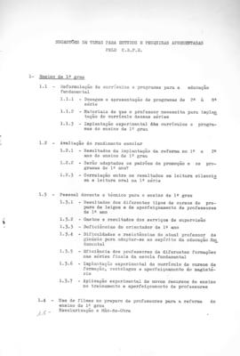 CBPE_m050p03 - Sugestões de Tema para Estudos e Pesquisas Apresentadas pelo CBPE