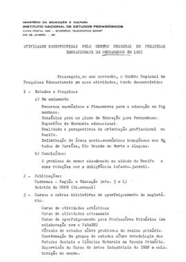 CRPE-PE_m011p02 - Relatórios de Atividades Desenvolvidas pelo Centro Regional de Pesquisas Educac...