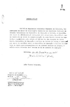 Campanhas de Construções Escolares_m010p01 - Comprovantes de Recebimento, 1955 - 1956