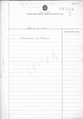 CODI-UNIPER_m0277p01 – Texto sobre Organização do Ensino Normal, Rural e Primário no Estado do Ce...