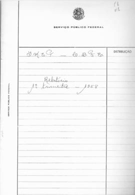 CBPE_m070p01 - Relatório de Atividades do 1º trimestre, 1958