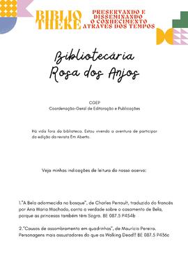 5 - Bibliotecária Rosa dos Anjos