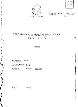 CRPE-SP_m0170p01 - Documentos diversos sobre o IV Seminário para Treinamento de Pessoal em Pesqui...