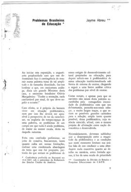 CODI-UNIPER_m0232p04 - Texto: Problemas Brasileiros de Educação, por Jayme Abreu