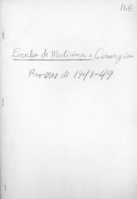 CODI-SOEP_m077p01 - Relatório e Modelo de Prova da Escola de Medicina e Cirurgia, 1948 - 1949