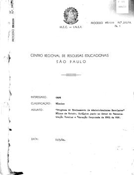CRPE-SP_m0176p01 - Inscrição da professora Maria Ribas no Programa de Treinamento de Administrado...