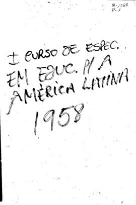 CODI-UNIPER_m1068p01 - Primeiro Curso de Especialização em Educação para América Latina, 1957 - 1958