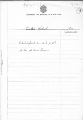 CODI-UNIPER_m0474p01 - Estudo sobre Anteprojeto de Lei do Ensino Primário, 1946