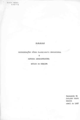 CEOSE-CROSE_m052p01 - Recomendações sobre o Planejamento Educacional e a Reforma Administrativa d...