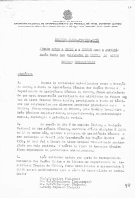 CBPE_m076p58 - Projeto sobre o Ajuste entre a CAPES e a UNESCO para a Participação nas Atividades...