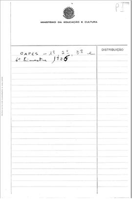 CAPES_m001p01 - Relatórios de atividades do 1º ao 4º trimestre, 1956