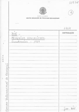 CBPE_m231p01 - Ofício de Agradecimento a Resposta ao Questionário Sobre a Pesquisa Educacional Br...