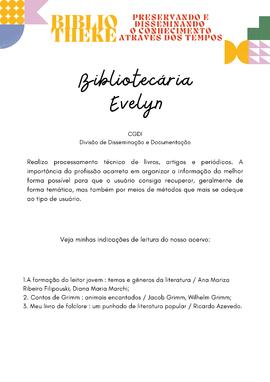 2 - Bibliotecária Evelyn