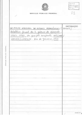 CBPE_m314p01- Relatório Final do Segundo Plano de Operações, 1967 - 1969