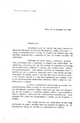 CALDEME_m010p01 - Solicitação de colaboração para estudo do projeto dos manuais para professores ...