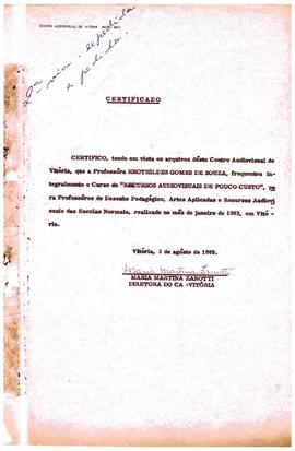 CAV-ES_m005p01 - Avaliação do Curso de Recursos Audiovisuais de Pouco Custo, 1962