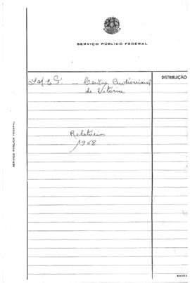 CAV-ES_m017p01 - Relatórios de Atividades do Centro Audiovisual, 1968