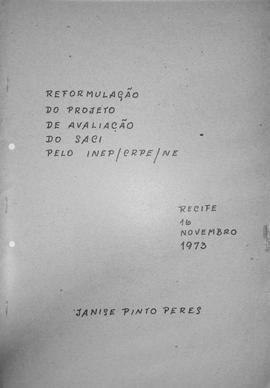 CRPE-PE_m009p01 - Reformulação do Projeto de Avaliação do Saci pelo INEP - CRPE/NE, 1973