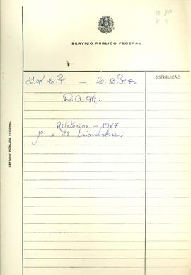 CBPE_m080p03 - Relatório de Atividades da Divisão de Aperfeiçoamento do Magistério, 1967