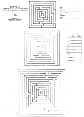 CODI-UNIPER_m1037p01 - Chapuis Labyrinth Test, 1949