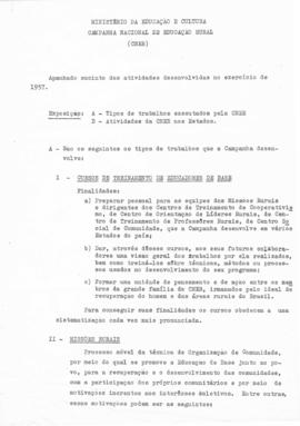 CODI-UNIPER_m0692p01 - Atividades da Campanha Nacional de Educação Rural, 1957 - 1958