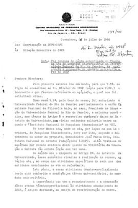 CBPE_m032p01 - Trecho de ata do Conselho Universitário da UFRJ, 1970