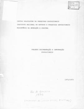 CBPE_m036p01 - Projeto documentação e informação educacionais, 1972 - 1973
