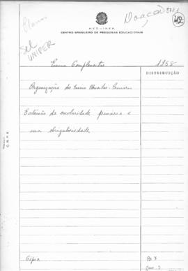 CODI-UNIPER_m0286p01 - Plano para Extensão da Escolaridade Primária e Obrigatória, 1958
