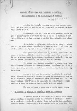 CBPE_m063p01 - Formação Técnica dos que Trabalham na Indústria, Transportes e na Distribuição de ...