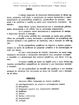 CRPE-MG_m008p02 - Informações sobre as Atividades Desenvolvidas pelo Centro Regional de Pesquisas