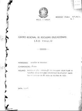 CRPE-SP_m0175p01 - Projeto de pesquisa sobre trabalhos apresentados no Simpósio sobre Problemas E...