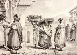 03 - Negras livres, vivendo de seu trabalho, J.B. Debret, Viagem Pitoresca ao Brasil - Edição Com...