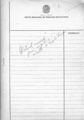 CODI-UNIPER_m0012p01 - Quadro de Pesquisas Realizadas pelo CBPE, 1975 - 1976