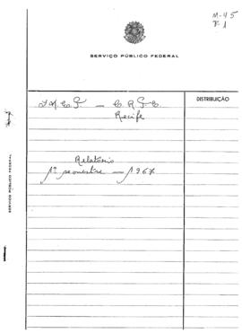 CRPE-PE_m045p01 - Relatório do Primeiro Semestre das Atividades do Centro Regional de Pesquisas E...