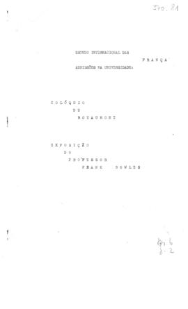 CODI-UNIPER_m0678p01 - Estudo Internacional das Admissões na Universidade: Coloquio de Royaumont