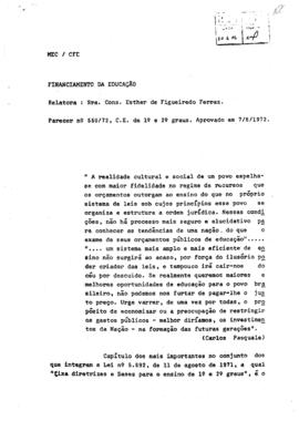 CODI-UNIPER_m0758p01 - Financiamento da Educação, 1972