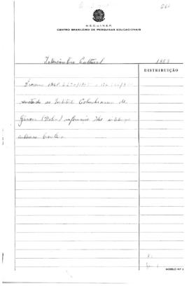 CODI-UNIPER_m0748p01 - Intercâmbio Cultural, 1958 - 1959