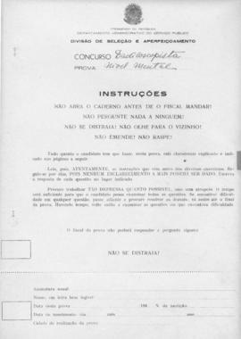 CODI-SOEP_m016p01 - Prova de Seleção do Concurso de Datiloscopista